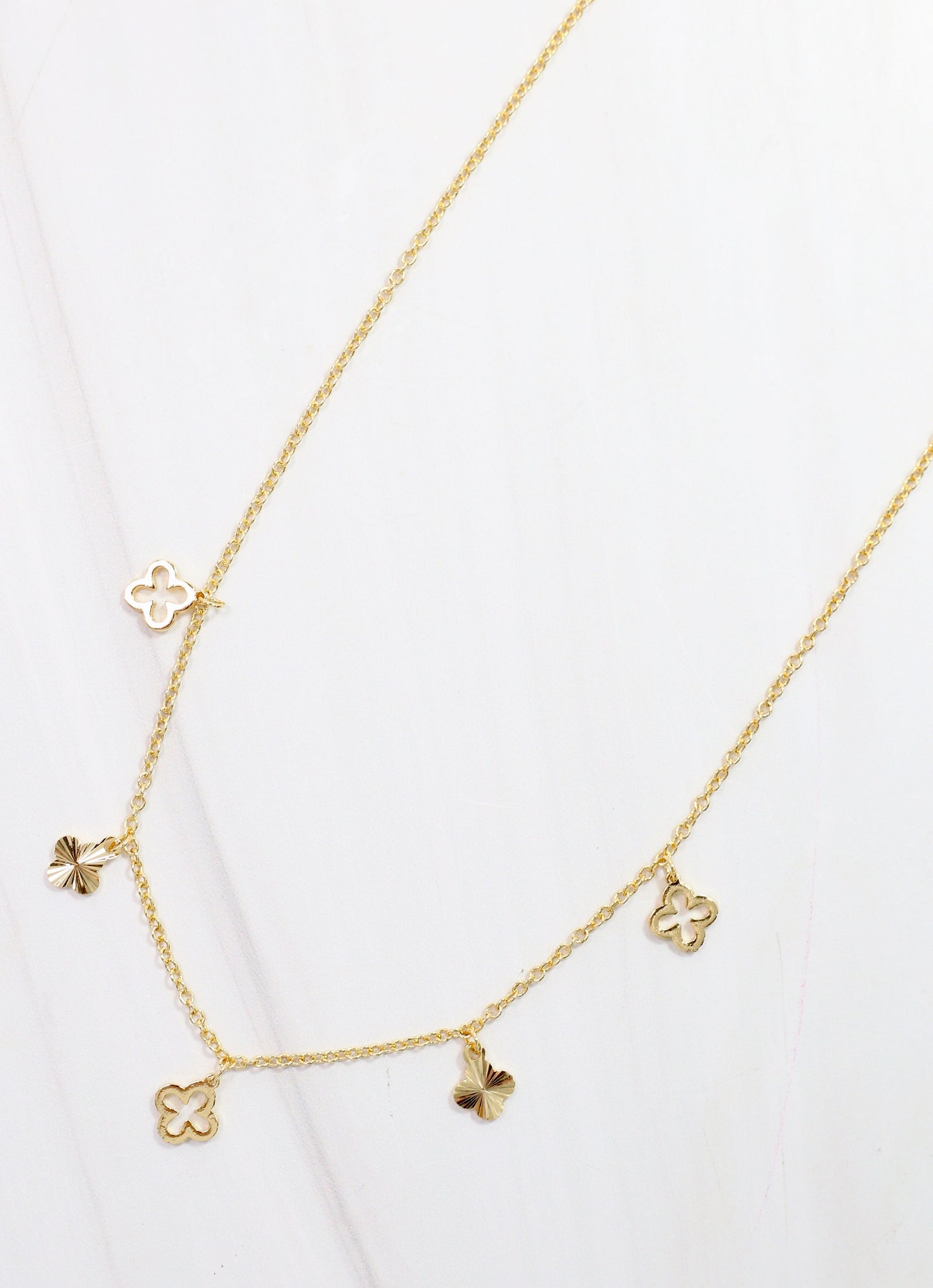 Alice Clover Necklace Gold