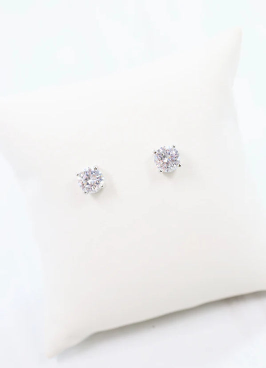 Merriman CZ Stud Earring SILVER