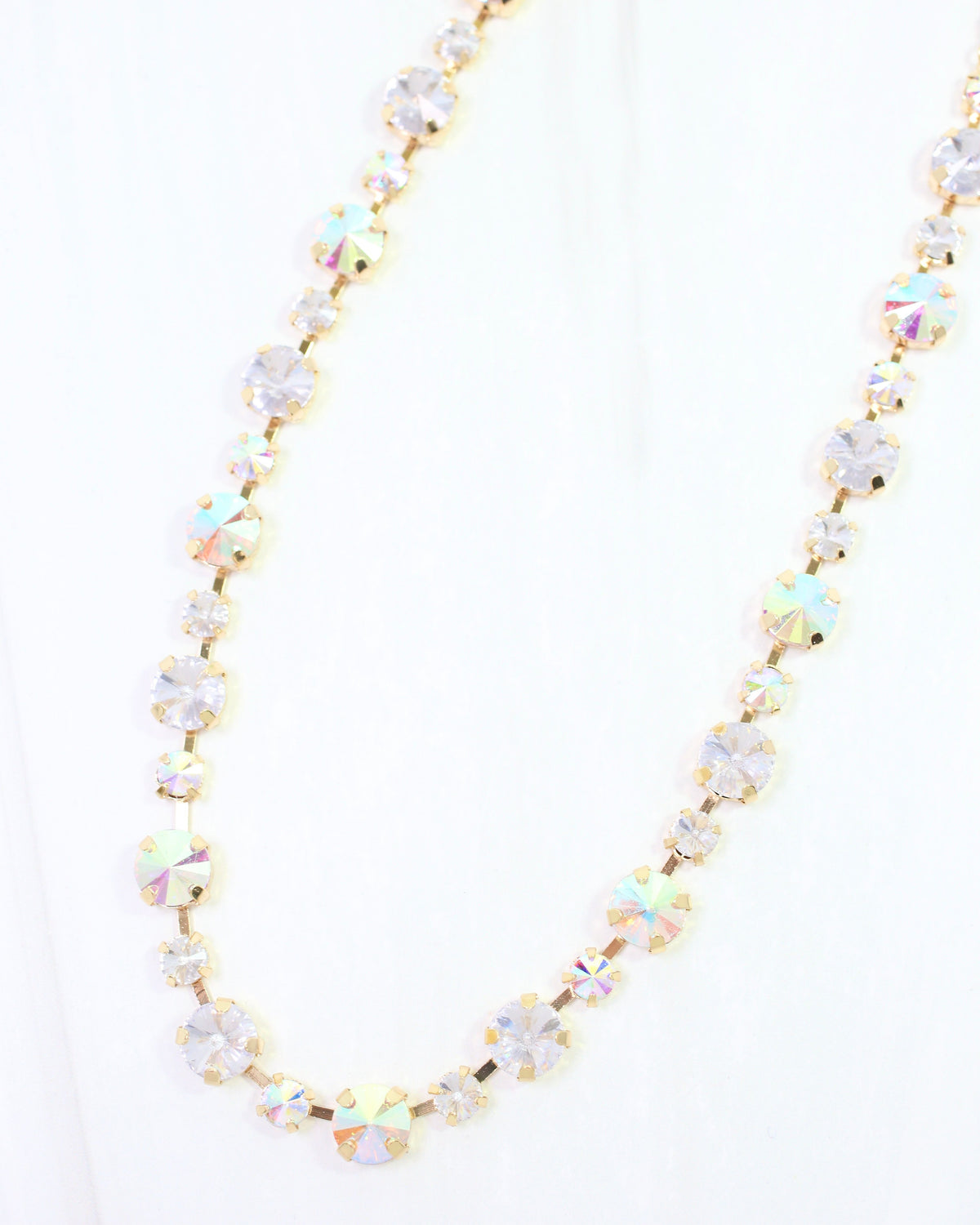 Tillman Rhinestone Necklace Clear AB