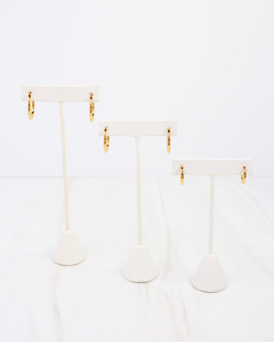 Seneca Falls Hoop Earring Trio WP Gold