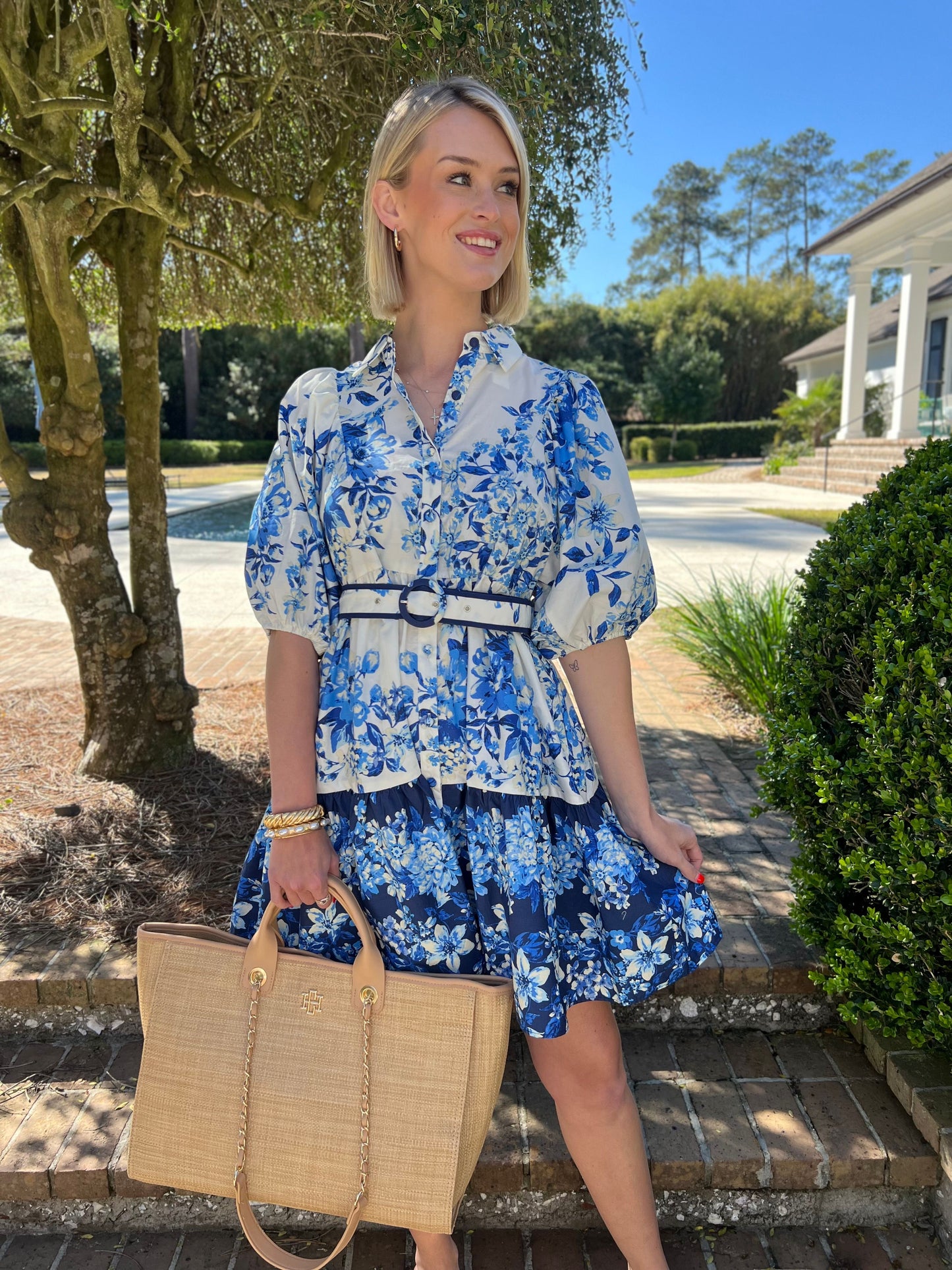 Rozi Blue Floral Dress