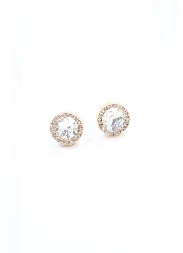 Carlos Crystal Stud Earring CLEAR