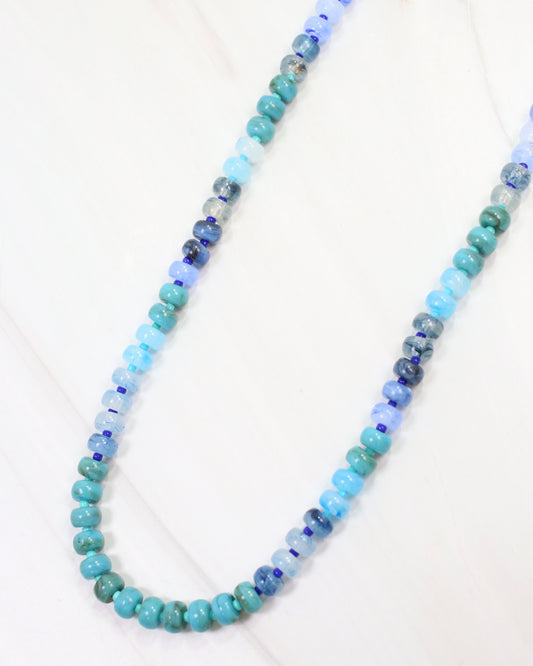 Cape San Blas Beaded Necklace Turquoise