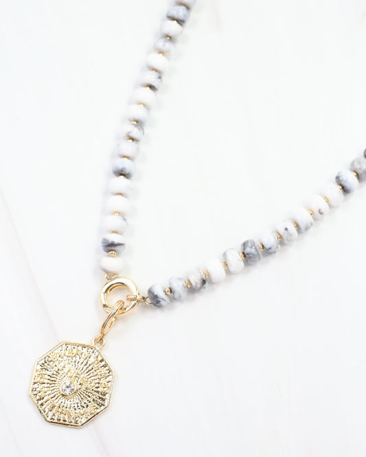 Rawlins Octagon Disc Charm Gold