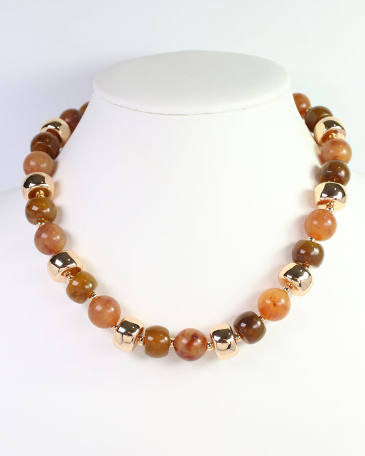 Baltimore Beaded Necklace Tortoise