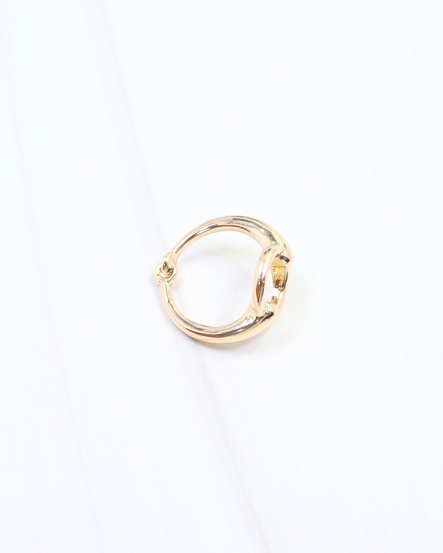 Rilynn Open Circle Scarf Ring Gold
