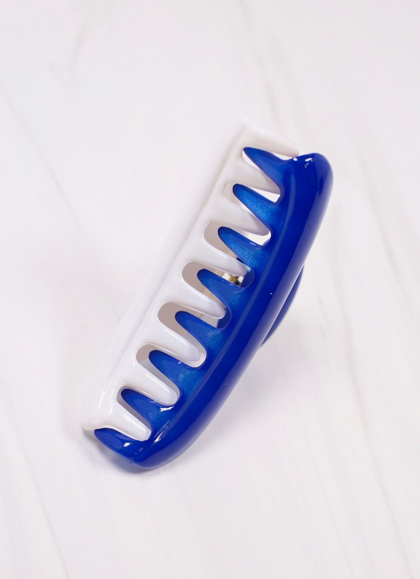 Mason Two Tone Hair Clip BLUE WHITE