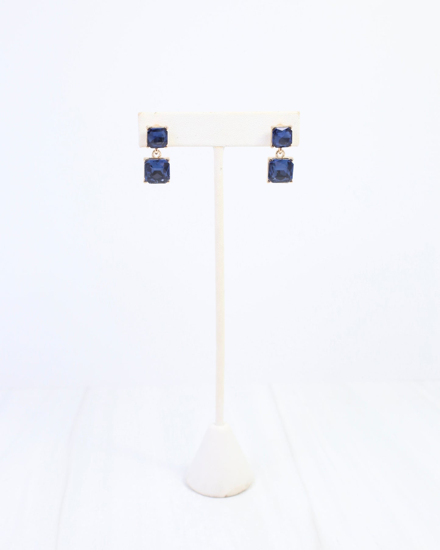Dupree Crystal Drop Earring Sapphire