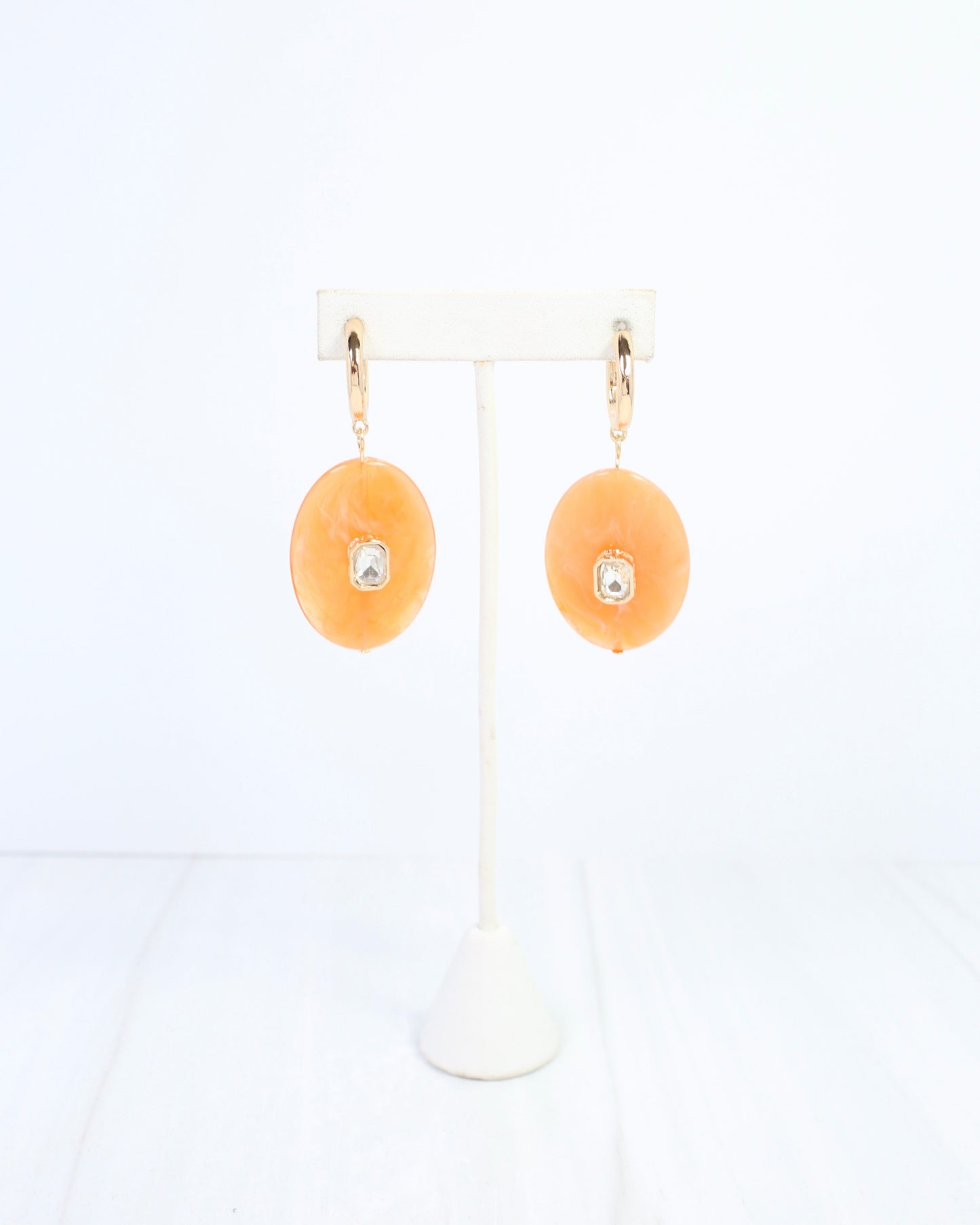 Devin Dangle Hoop Earring Orange