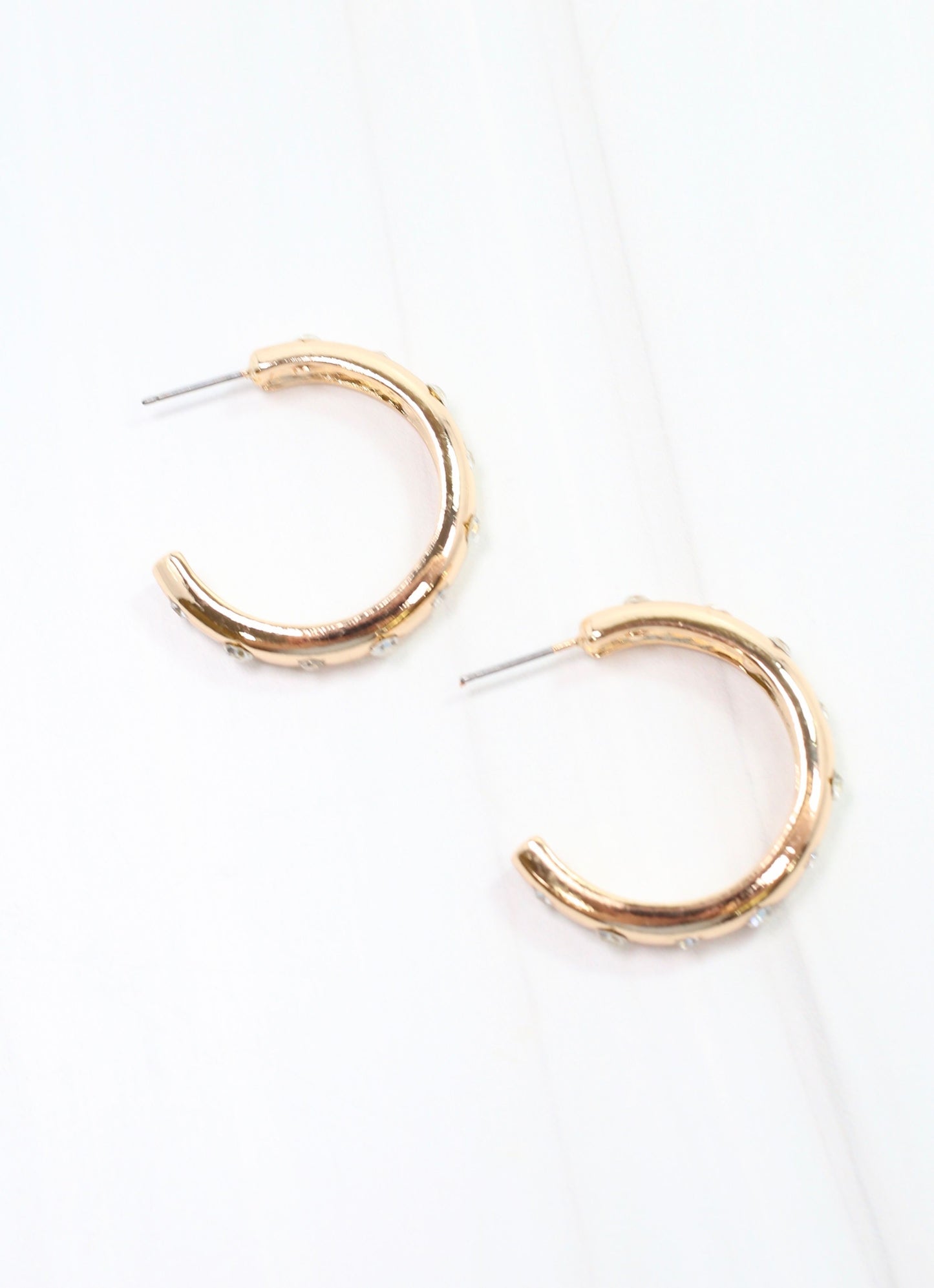 Wynne CZ Hoop Earring Gold