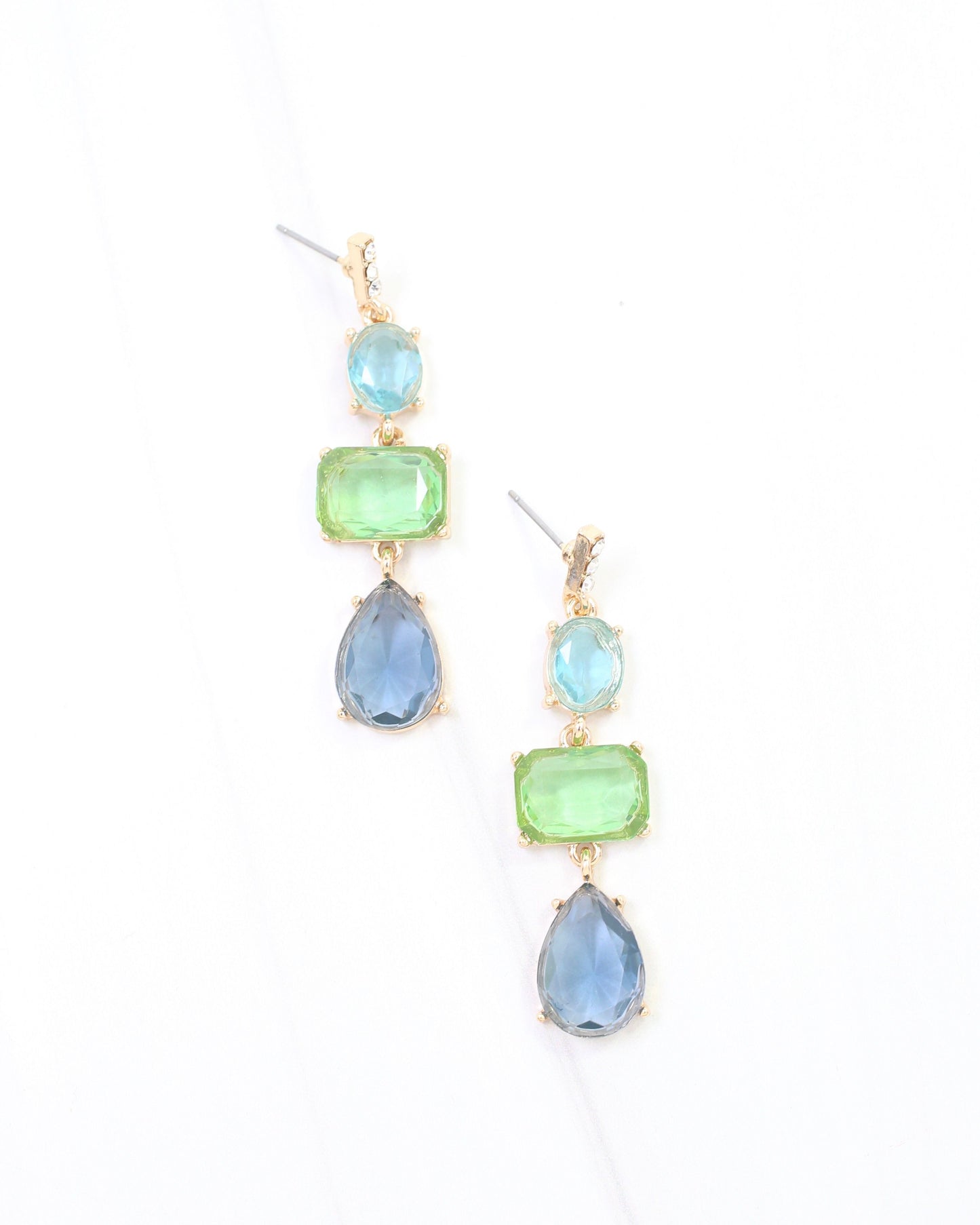 Dawson Crystal Drop Earring Multi