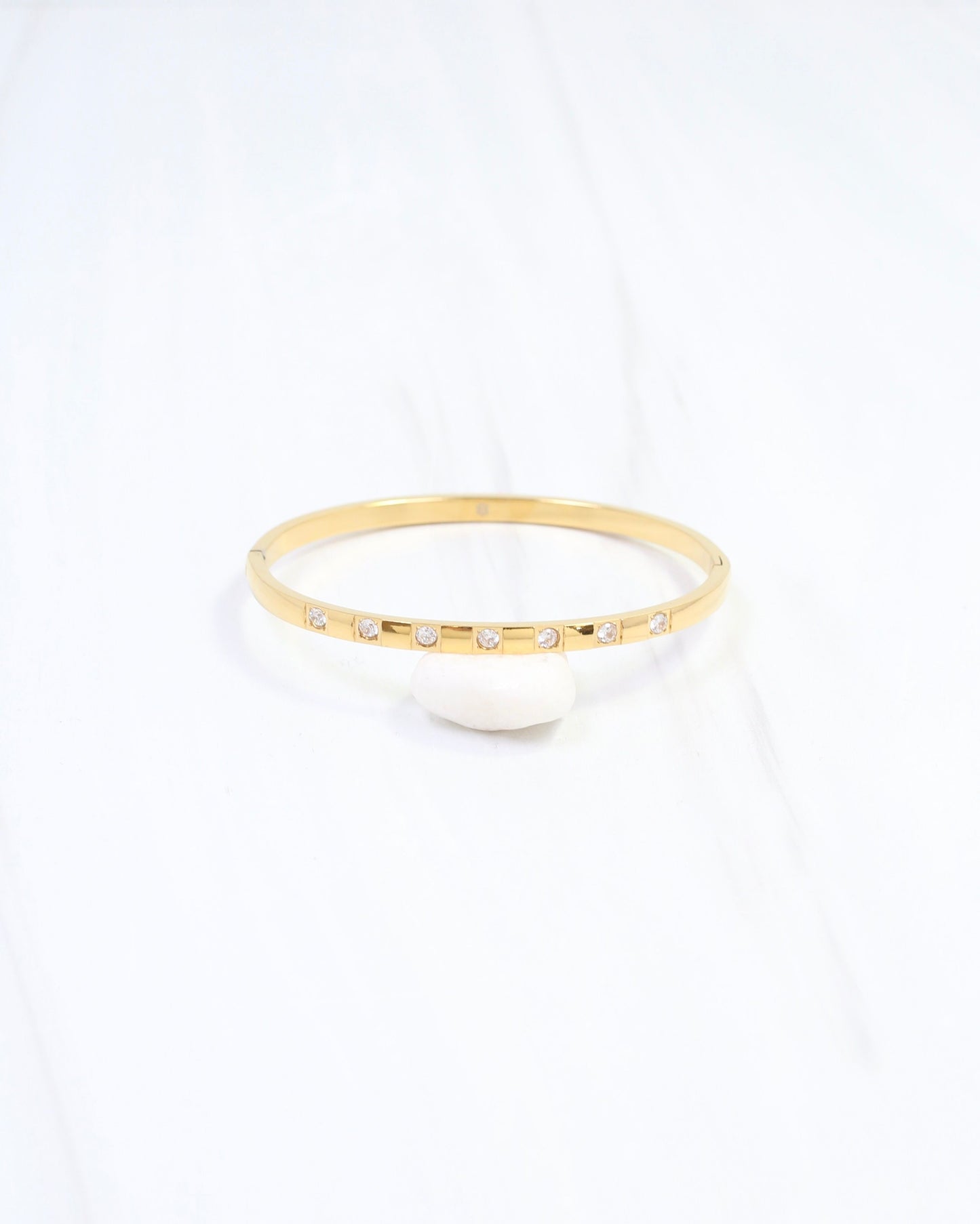 Connie CZ Cuff Bracelet WP Gold