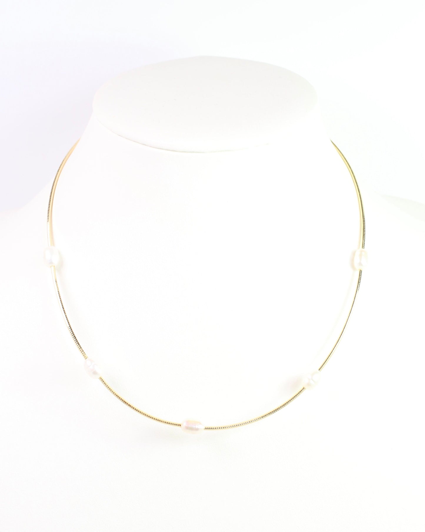 Erin Pearl Necklace WR Gold