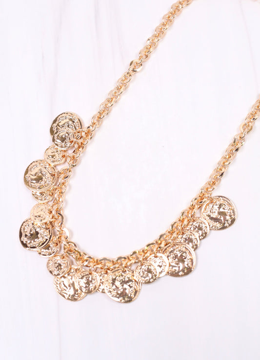 Baynton Charm Necklace Gold