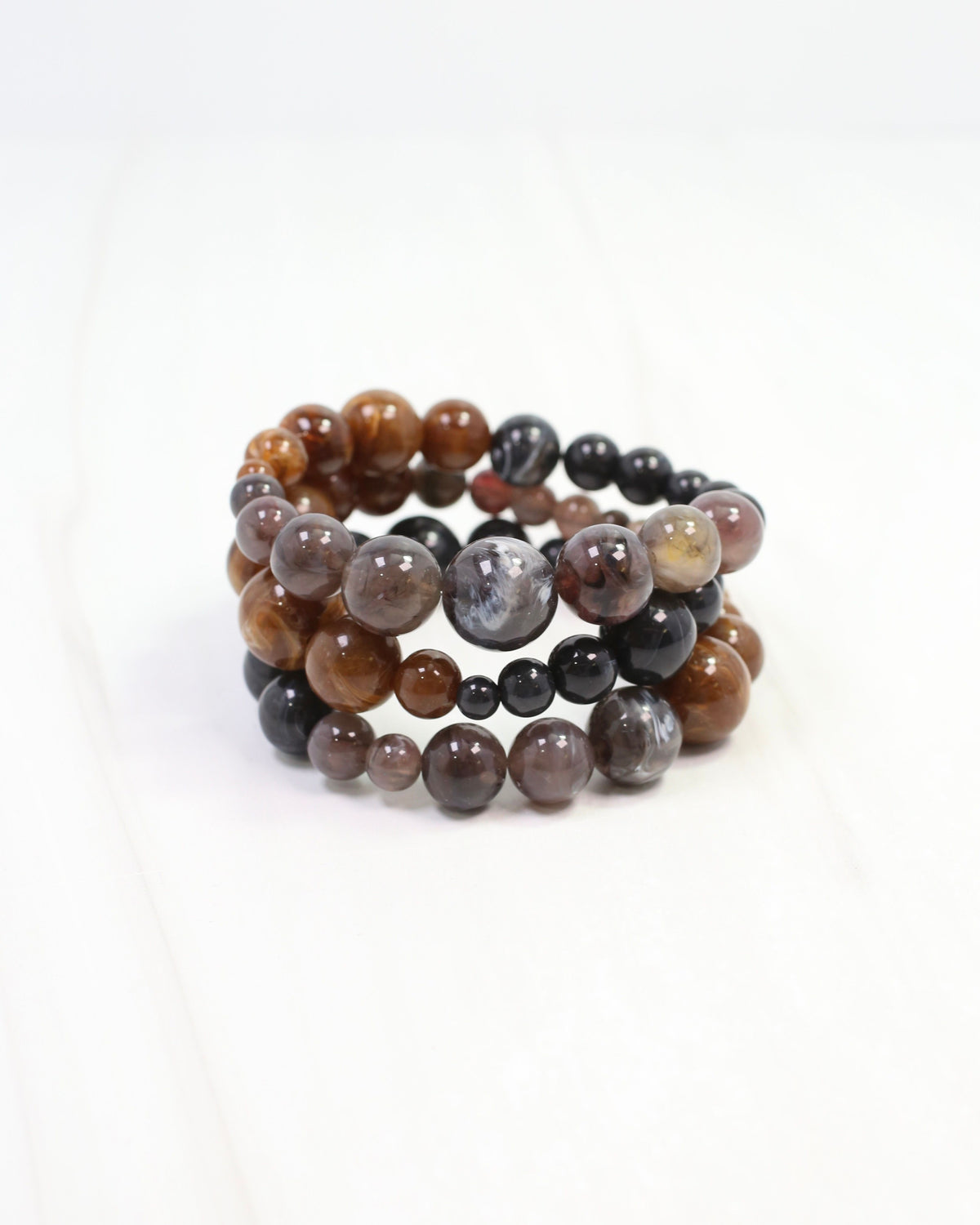 Alexander Beaded Bracelet Brown Multi