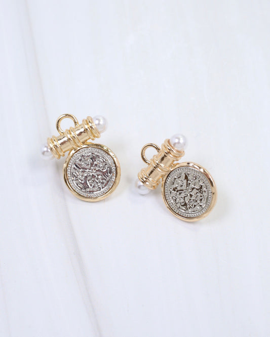 Kurri Circle Drop Earring Silver