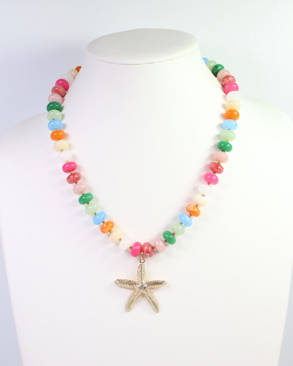 Eastport Beaded Starfish Necklace Multi