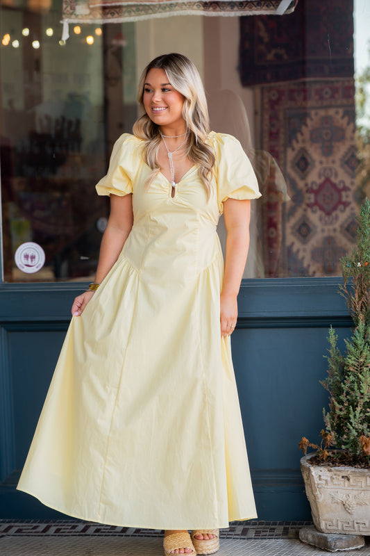 Ironpeak Bubble Sleeve Maxi Dress