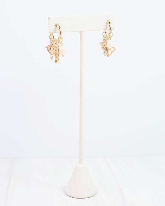 Cullen Charm Earring Gold