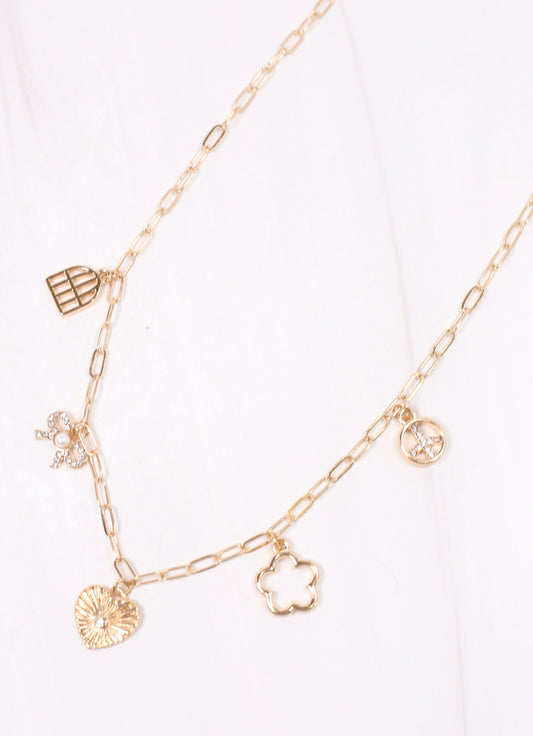 Sulkin Charm Necklace GOLD