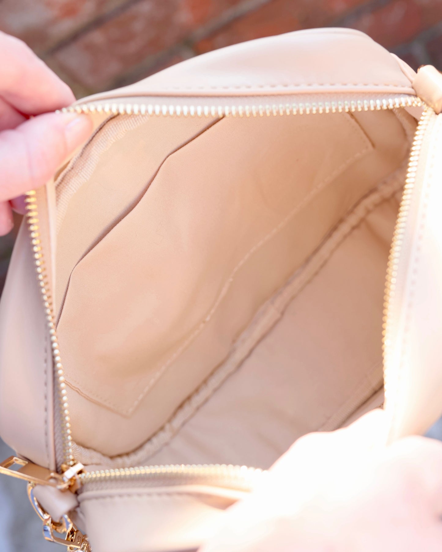 Fiona Crossbody Tan Quilted LD