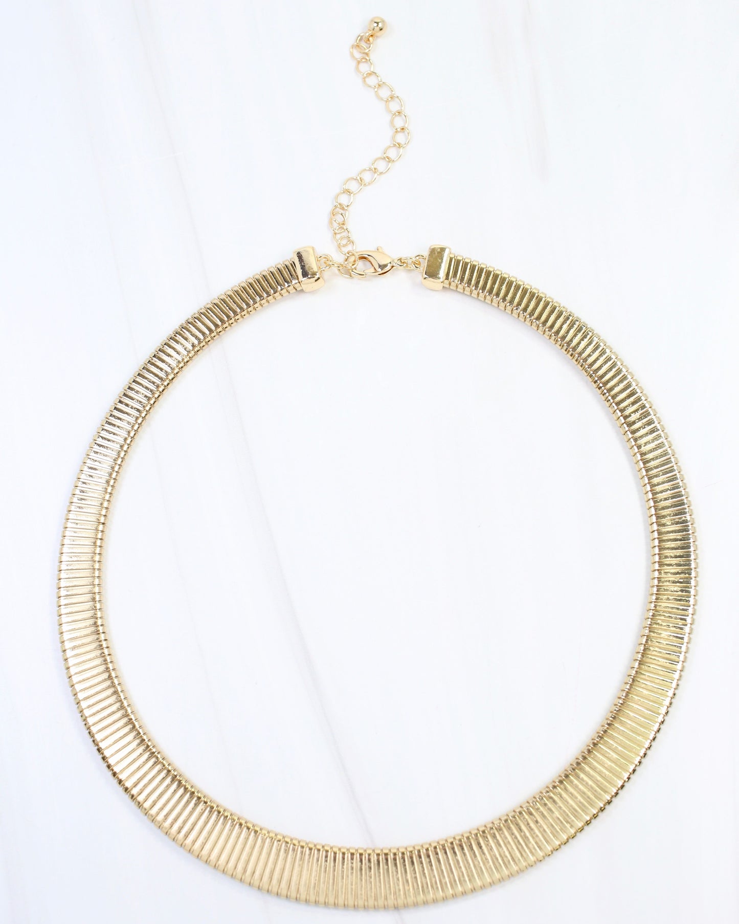 Monroe Herringbone Necklace Gold