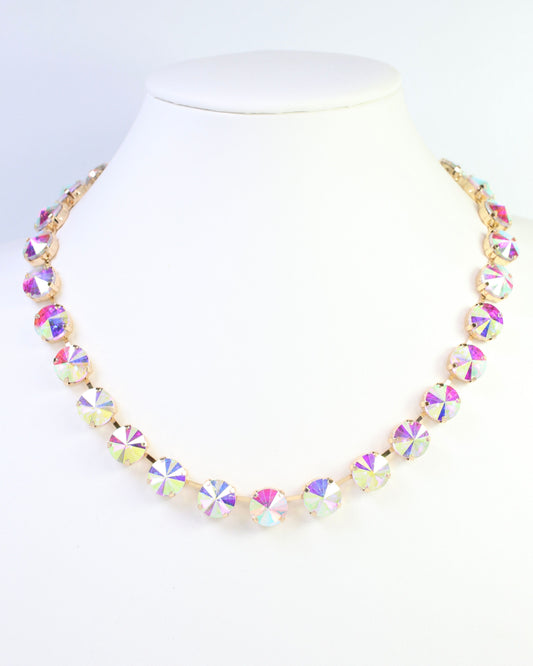 Roxanne Rhinestone Necklace Clear AB
