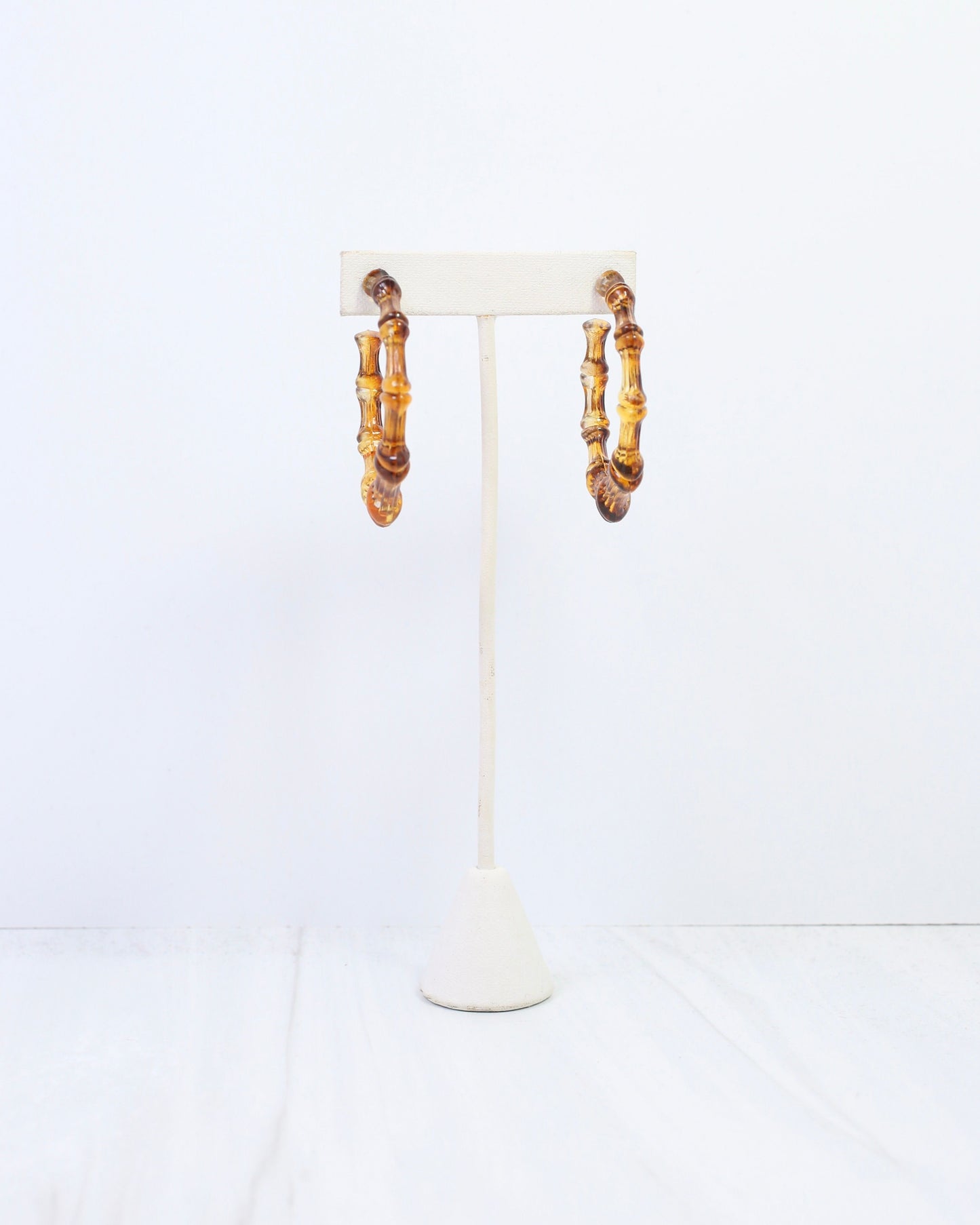 Bryce Bamboo Hoop Earring Tortoise