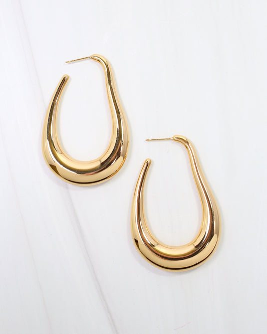 Artsy Hoop Earring Gold