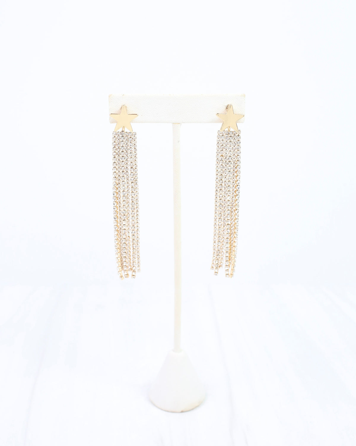 Star Power Dangle  Earring Gold