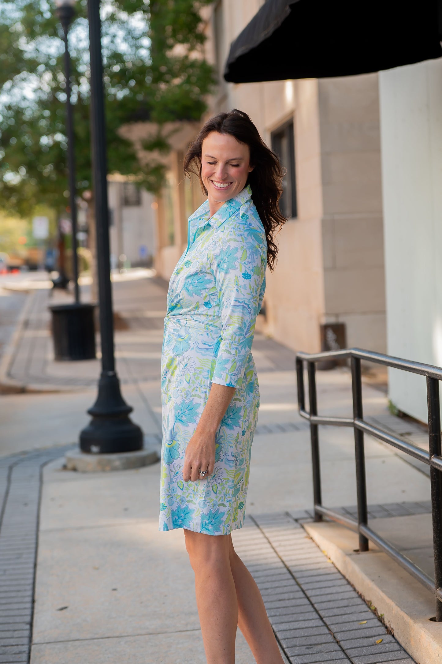 Blooming Party Twisted Front Dress