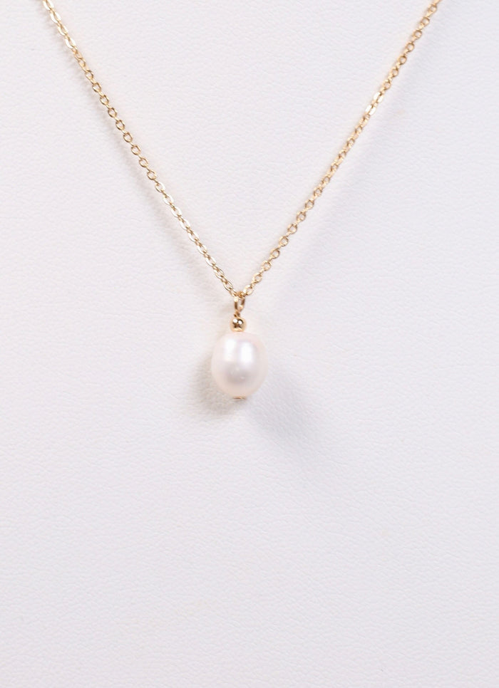 Adelaide Necklace with Pearl GOLD - Caroline Hill