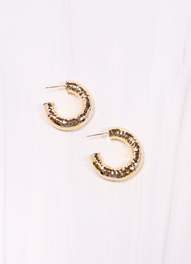 Agatha Hoop Earring GOLD - Caroline Hill