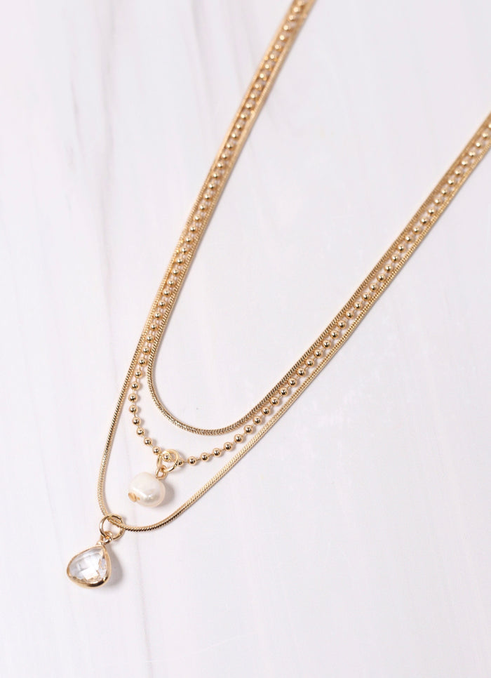 Aldon Layered Necklace GOLD - Caroline Hill