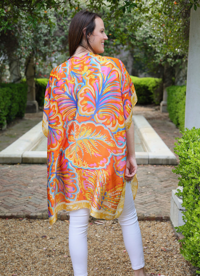 Altonne Printed Kimono ORANGE - Caroline Hill