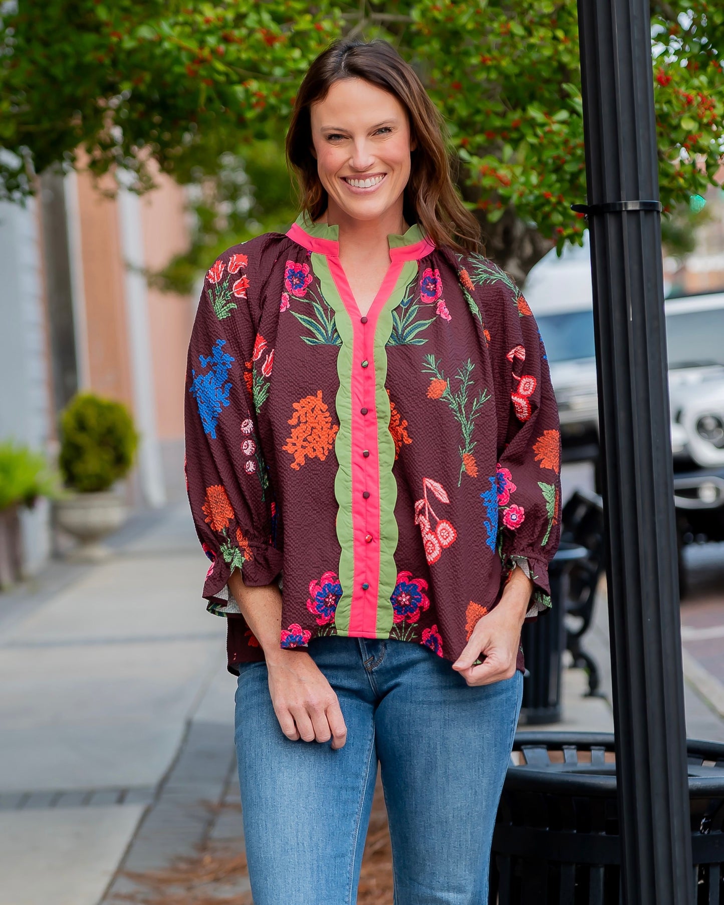 Lincoln Floral Print Top