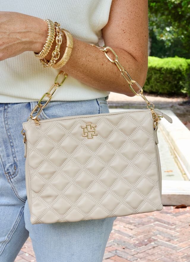 Ariana Crossbody NUDE QUILTED DQ - Caroline Hill