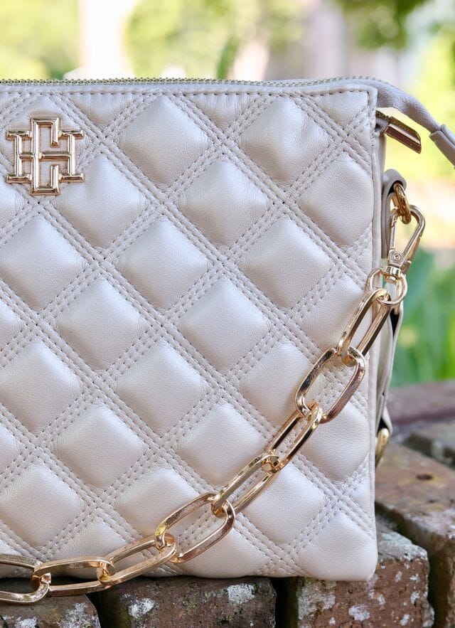 Ariana Crossbody PEARL QUILTED DQ - Caroline Hill