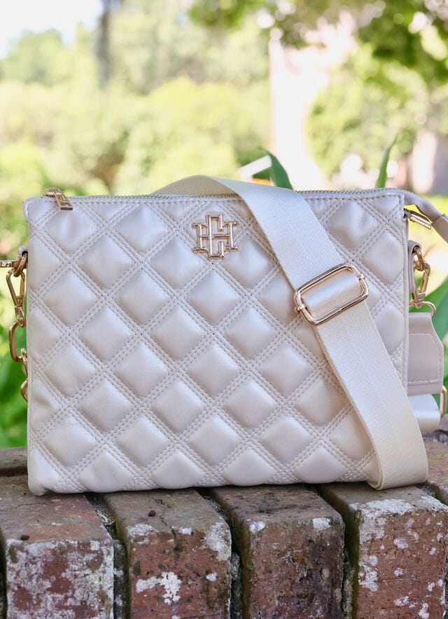 Ariana Crossbody PEARL QUILTED DQ - Caroline Hill