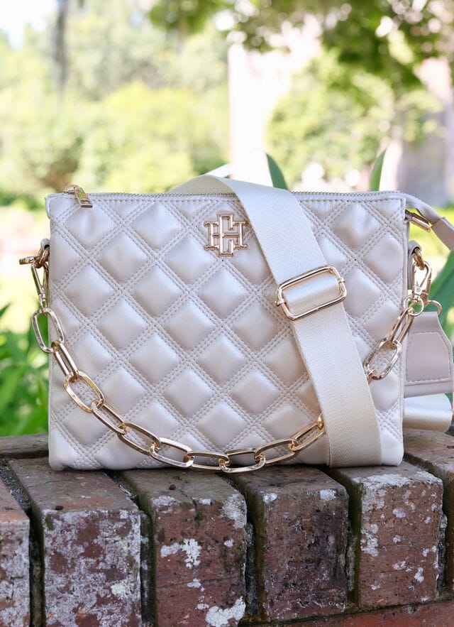 Ariana Crossbody PEARL QUILTED DQ - Caroline Hill