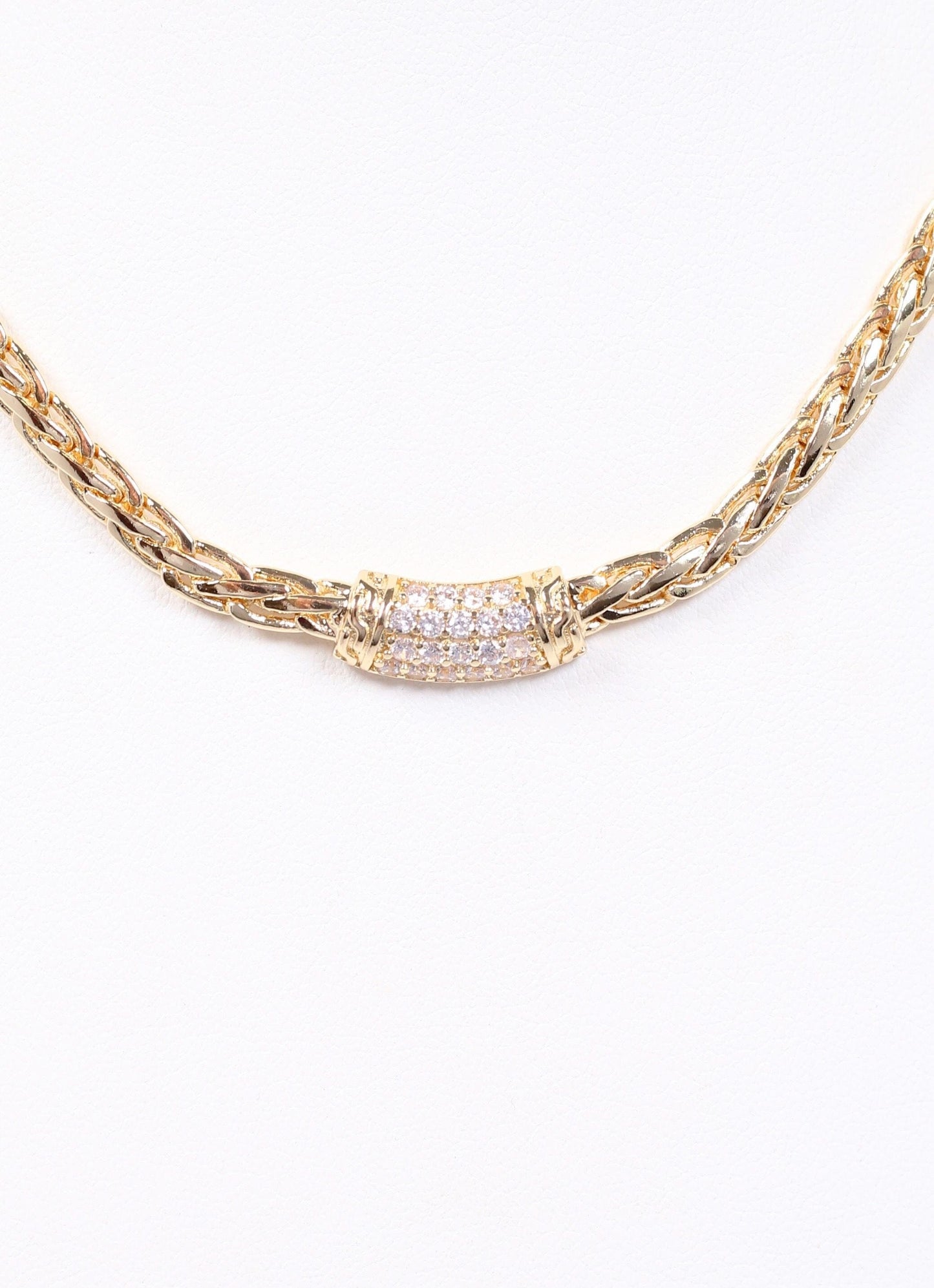 Armand CZ Necklace GOLD - Caroline Hill