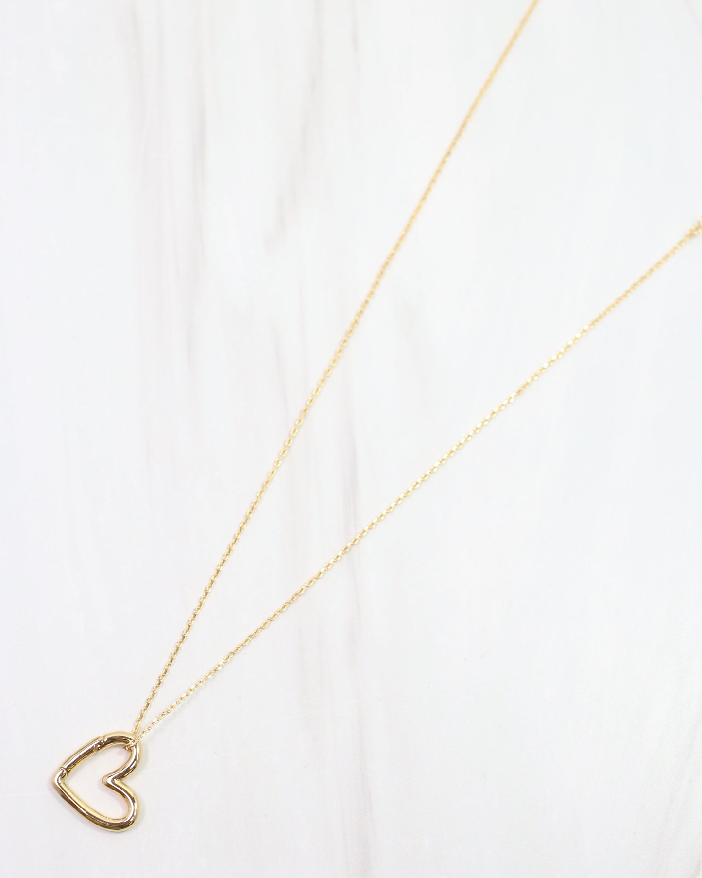 Estela Heart Necklace WR Gold