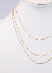 Auclair Thin Layered Necklace GOLD - Caroline Hill