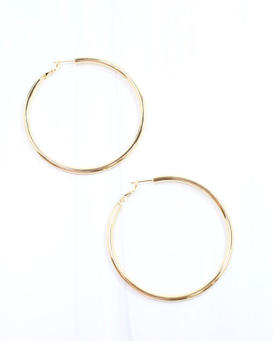 Fernando Hoop Earring Shiny Gold