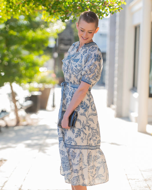 Eleanor Paisley Print Dress