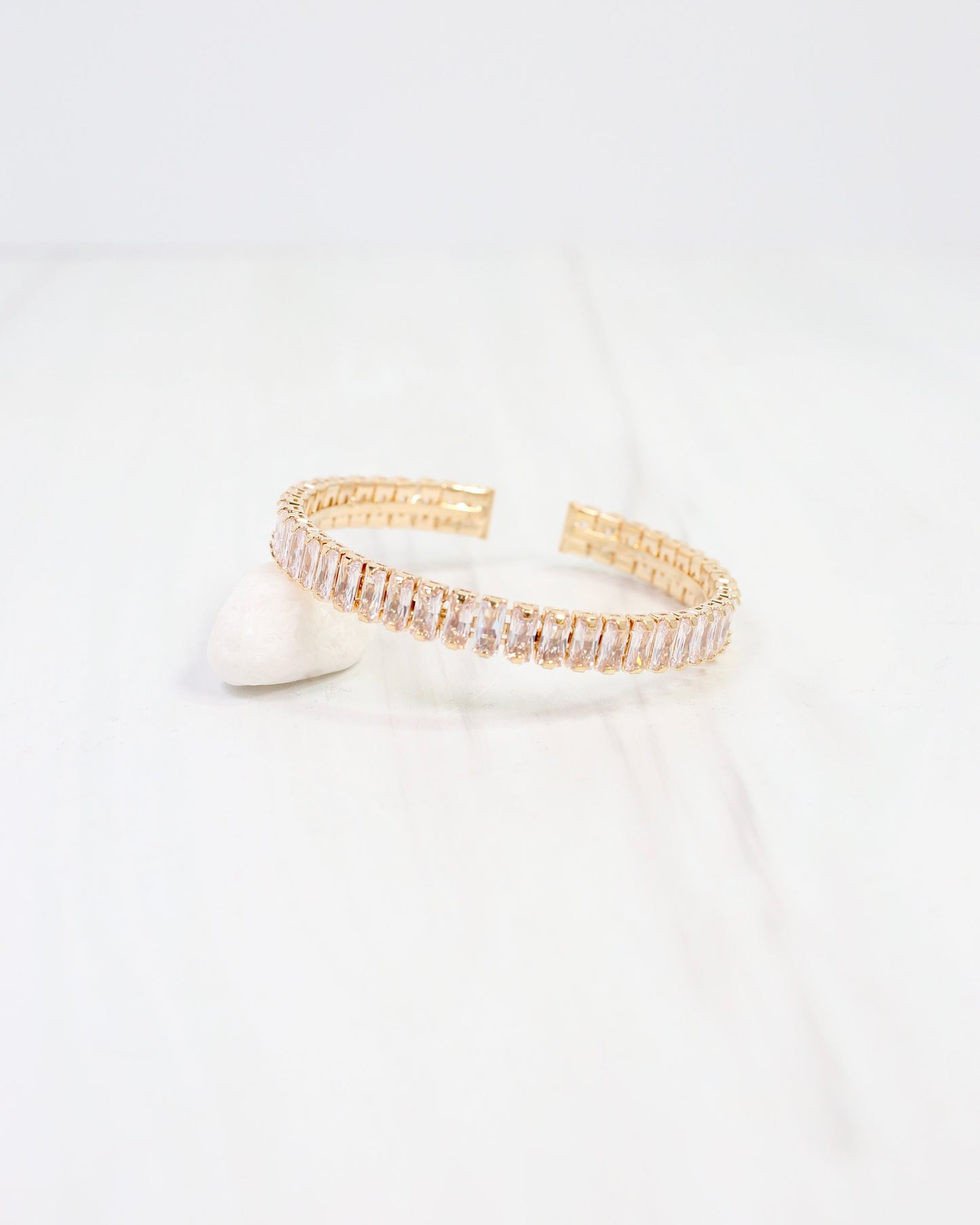 Paradise CZ Cuff Bracelet Gold