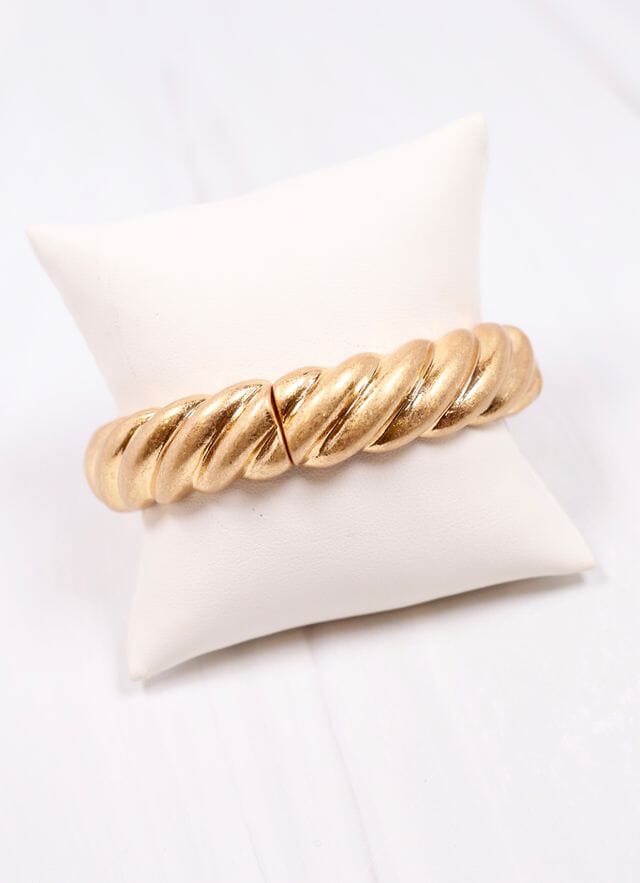 Barbarina Metal Bracelet GOLD - Caroline Hill