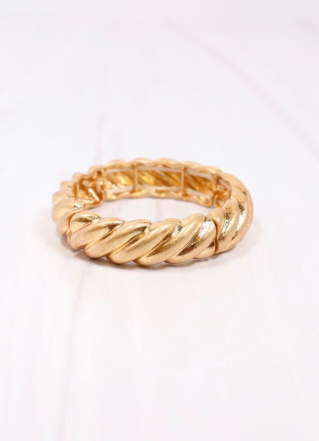 Barbarina Metal Bracelet GOLD - Caroline Hill