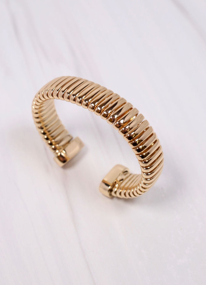Bazinet Cuff Bracelet GOLD - Caroline Hill