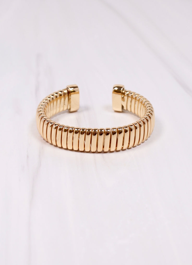 Bazinet Cuff Bracelet GOLD - Caroline Hill